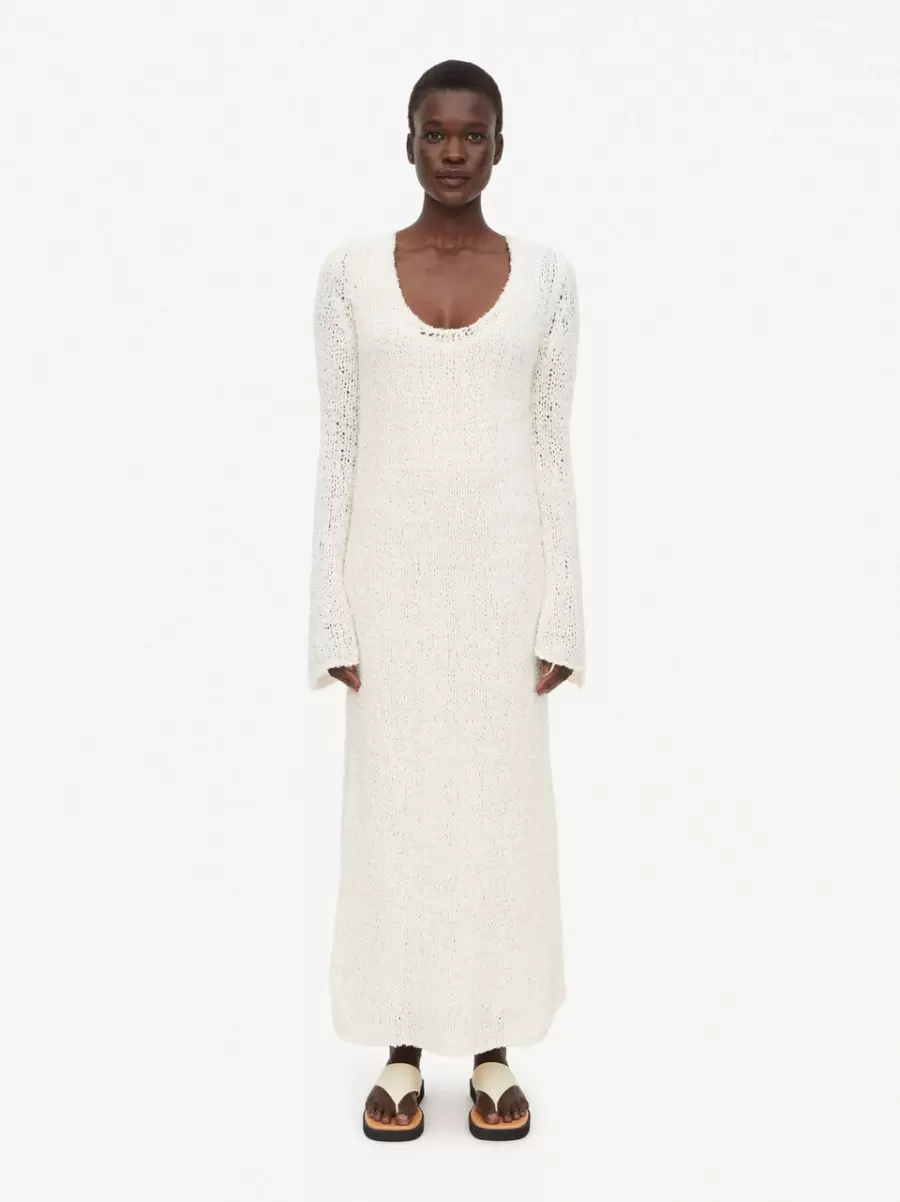 Kjoler By Malene Birger Soft White Kvinder Paige Strikkjole