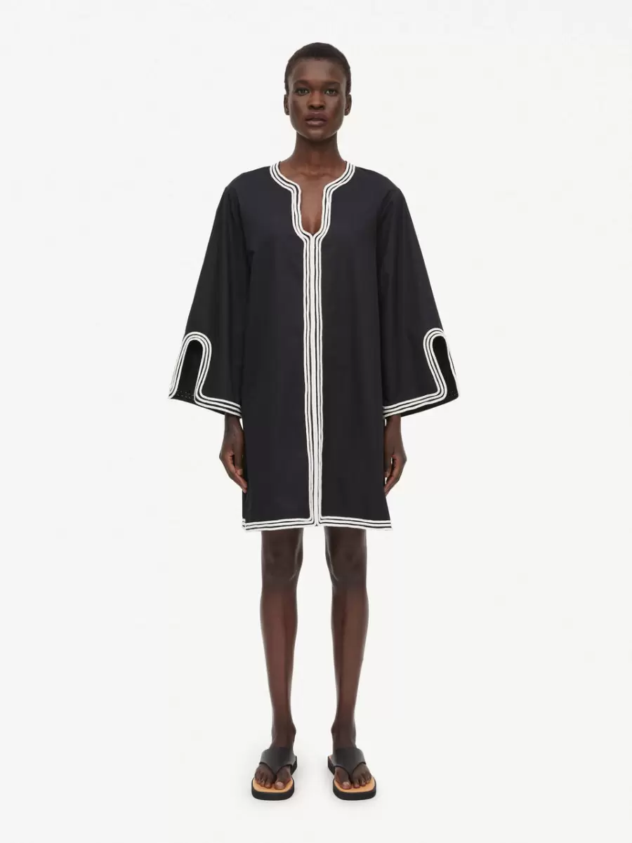 Black Kvinder Maisa Midikjole Kjoler By Malene Birger