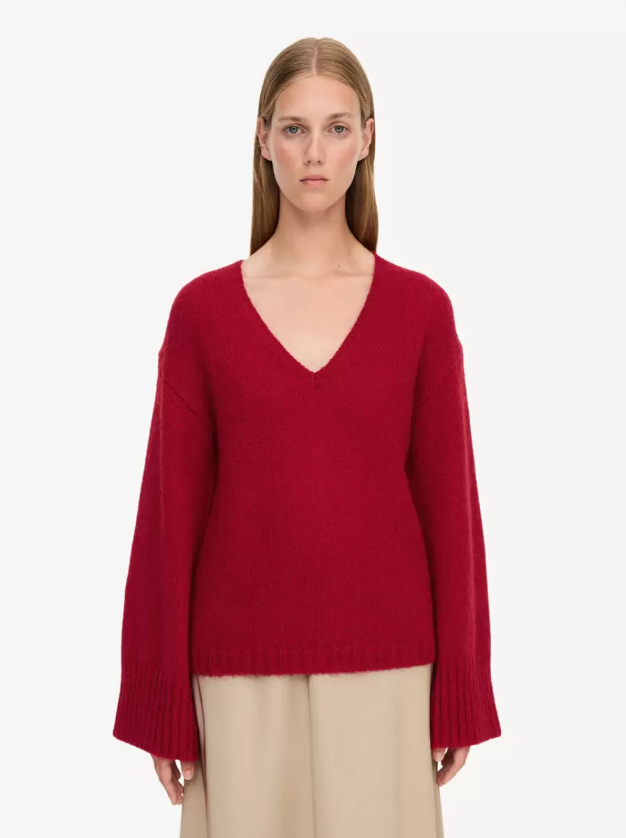 Cimone Sweater Jester Red Strik Kvinder By Malene Birger - 2