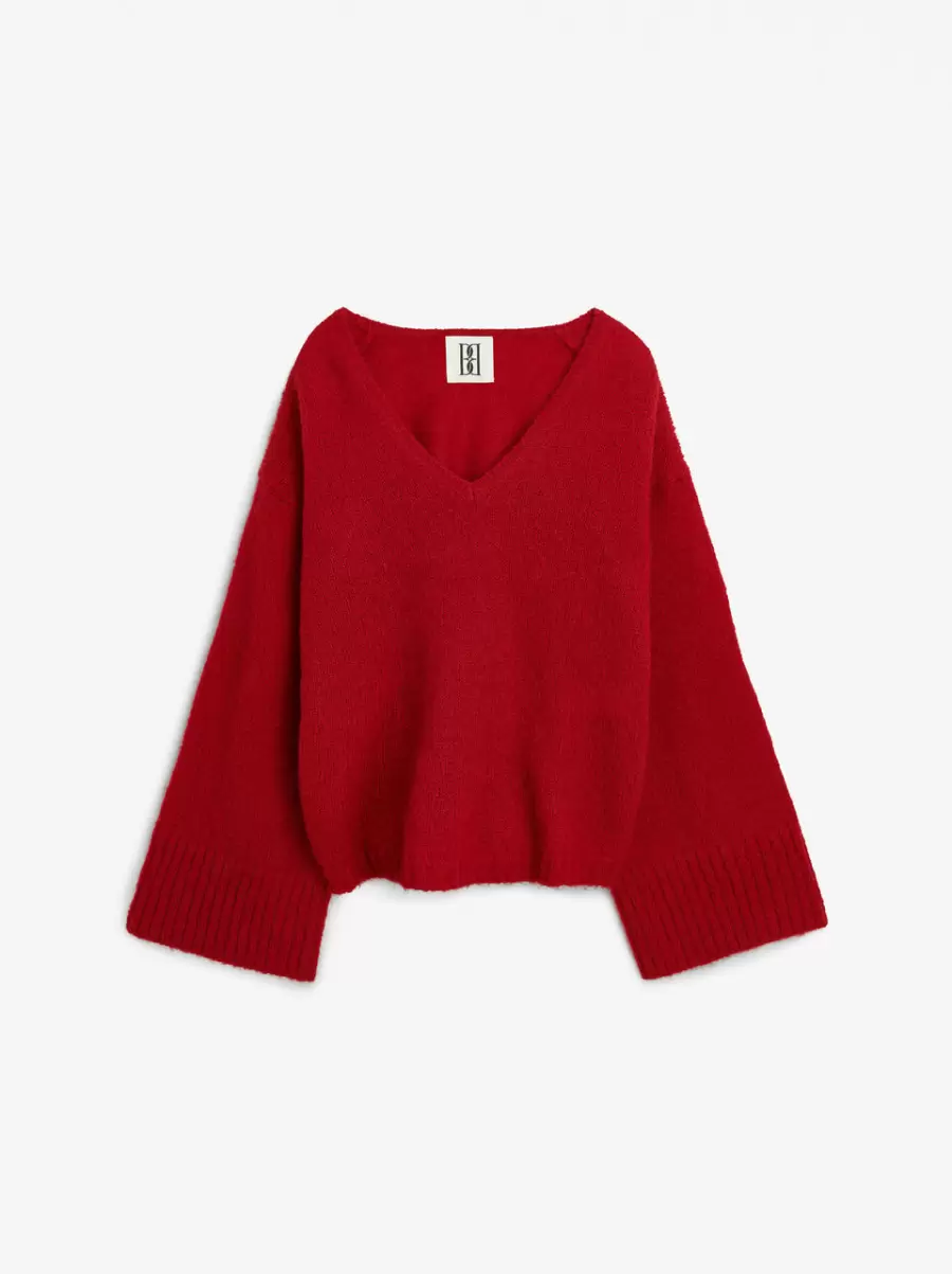 Cimone Sweater Jester Red Strik Kvinder By Malene Birger - 3