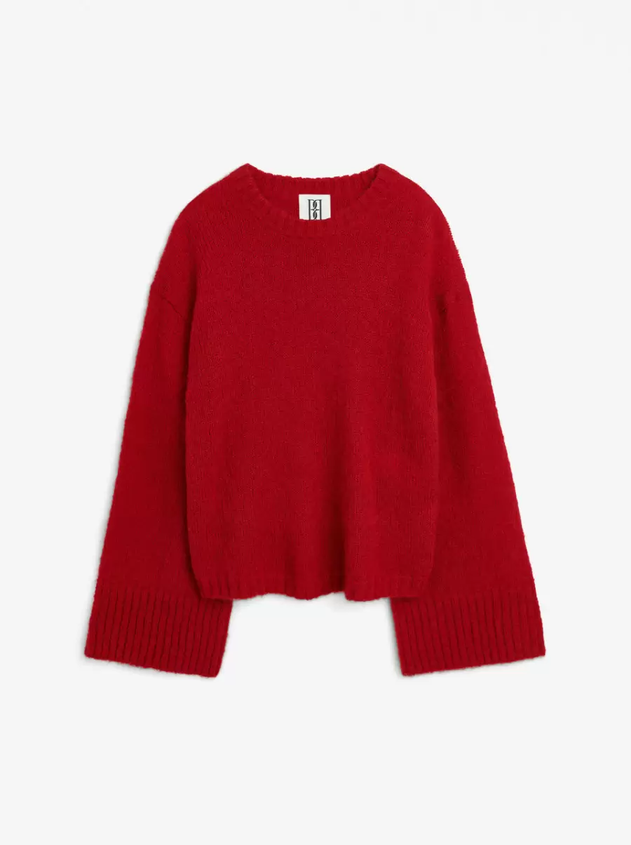 By Malene Birger Strik Cierra Sweater Jester Red Kvinder - 3