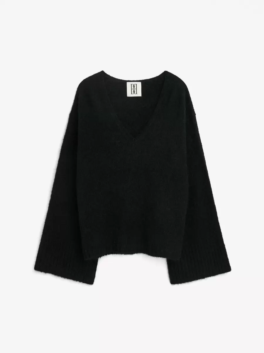 Black Strik Kvinder Cimone Sweater By Malene Birger - 3