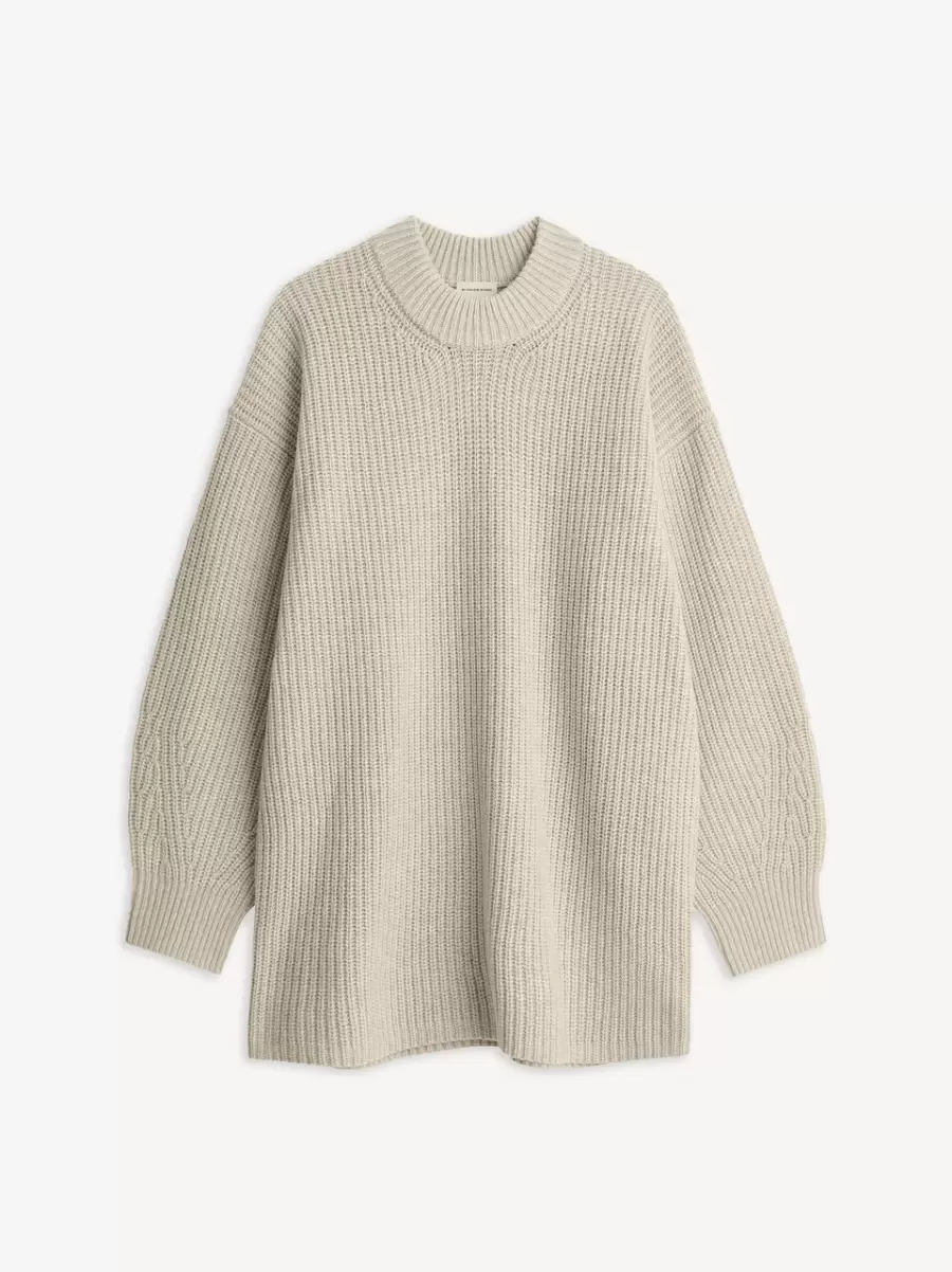 Disma Sweater I Uld Kvinder Oyster Gray By Malene Birger Strik - 3