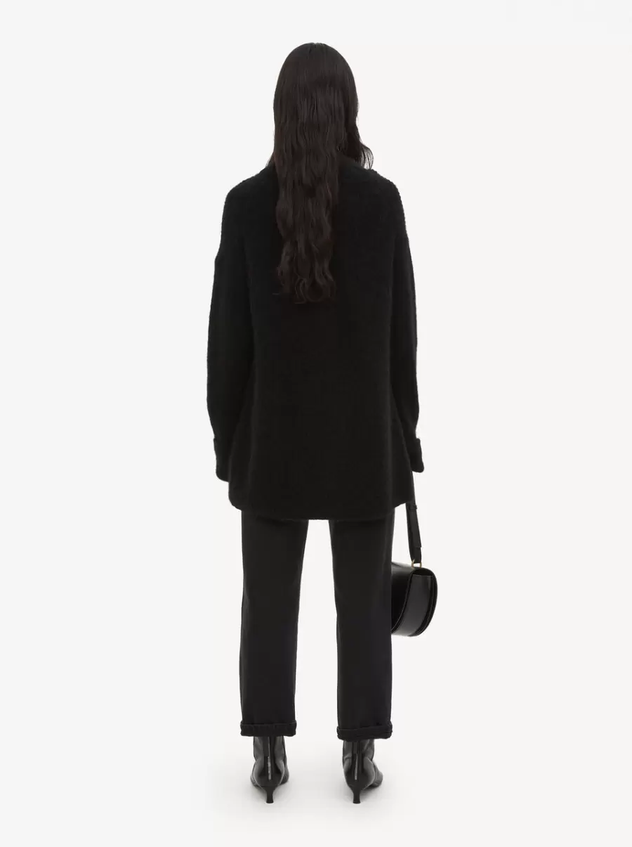 Black Kvinder By Malene Birger Cirla Sweater I Mohair Strik - 1