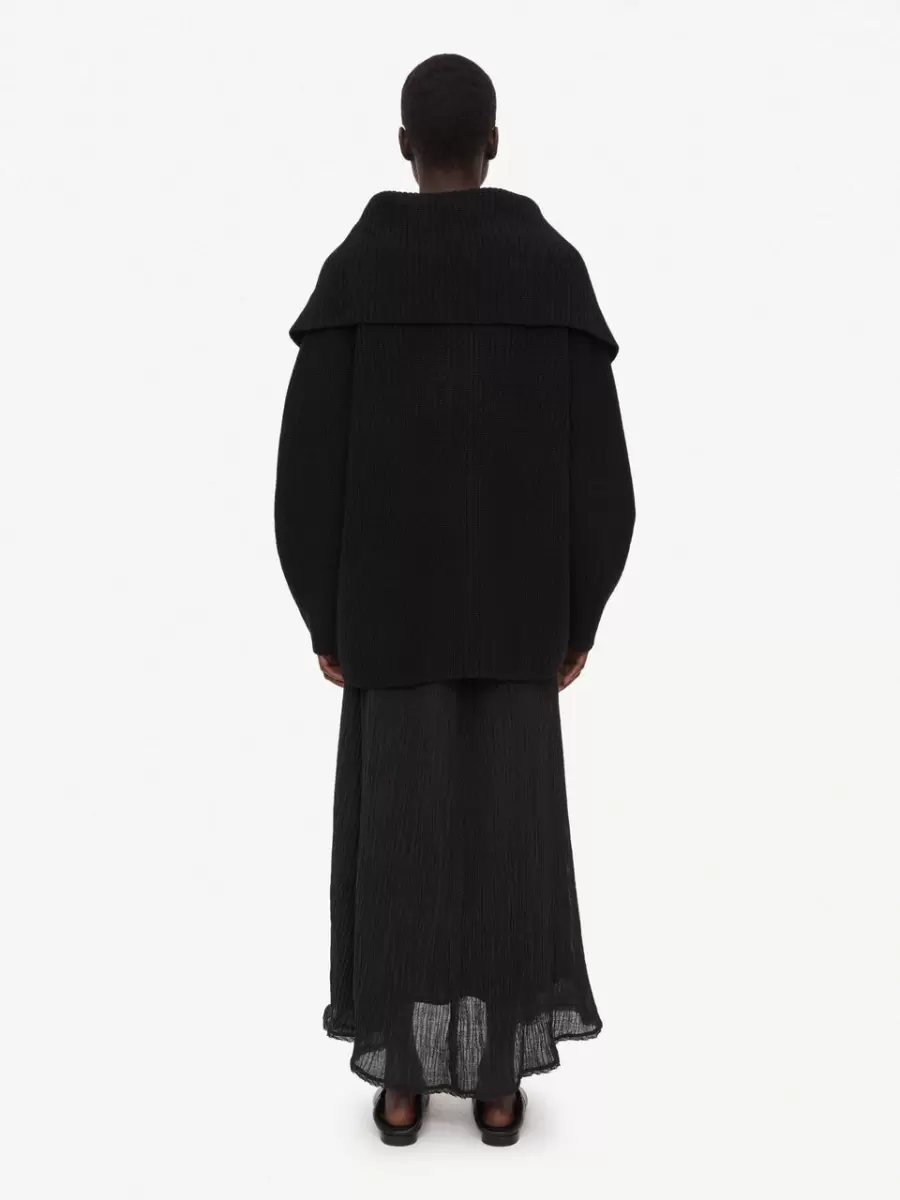Strik By Malene Birger Black Kvinder Fevila Oversize Sweater - 1