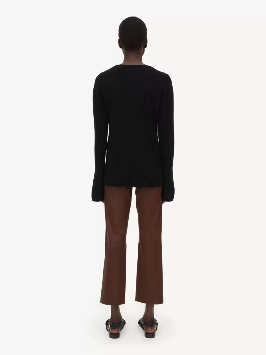 Cyrema Sweater I Uld Kvinder Strik Black By Malene Birger - 1