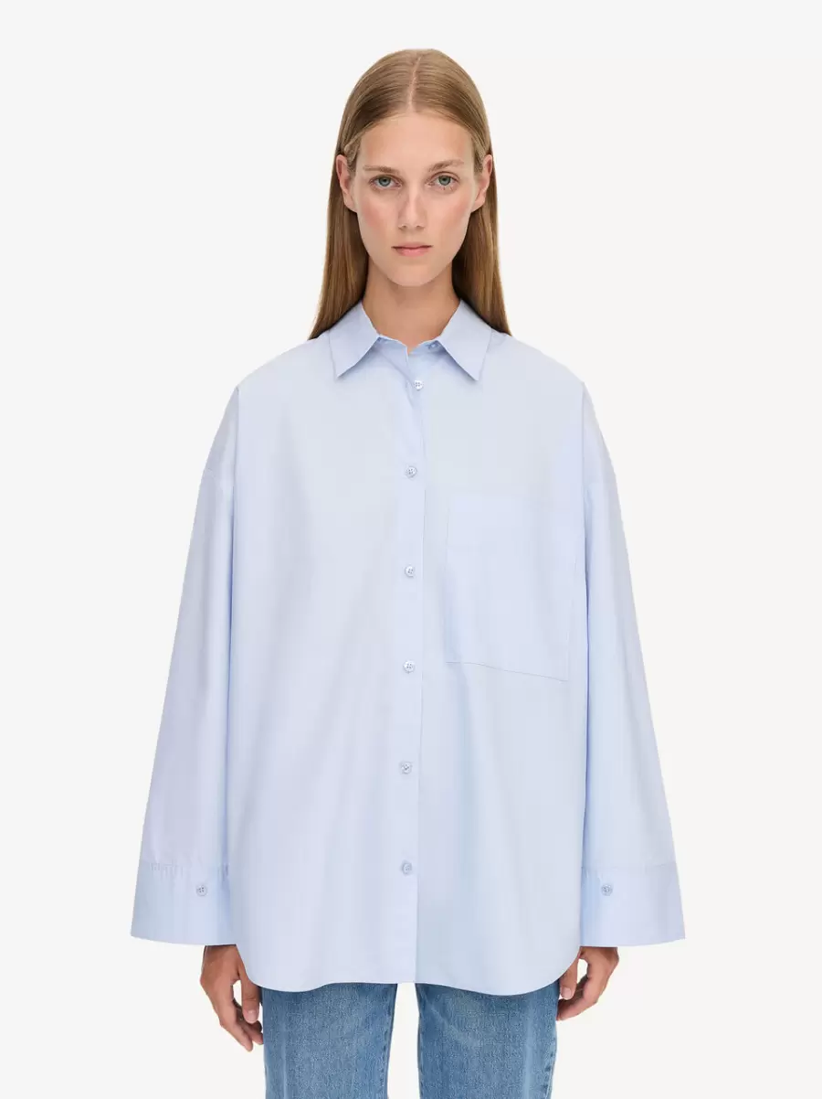 Derris Skjorte Periwinkle Blue Skjorter Og Toppe Kvinder By Malene Birger - 2