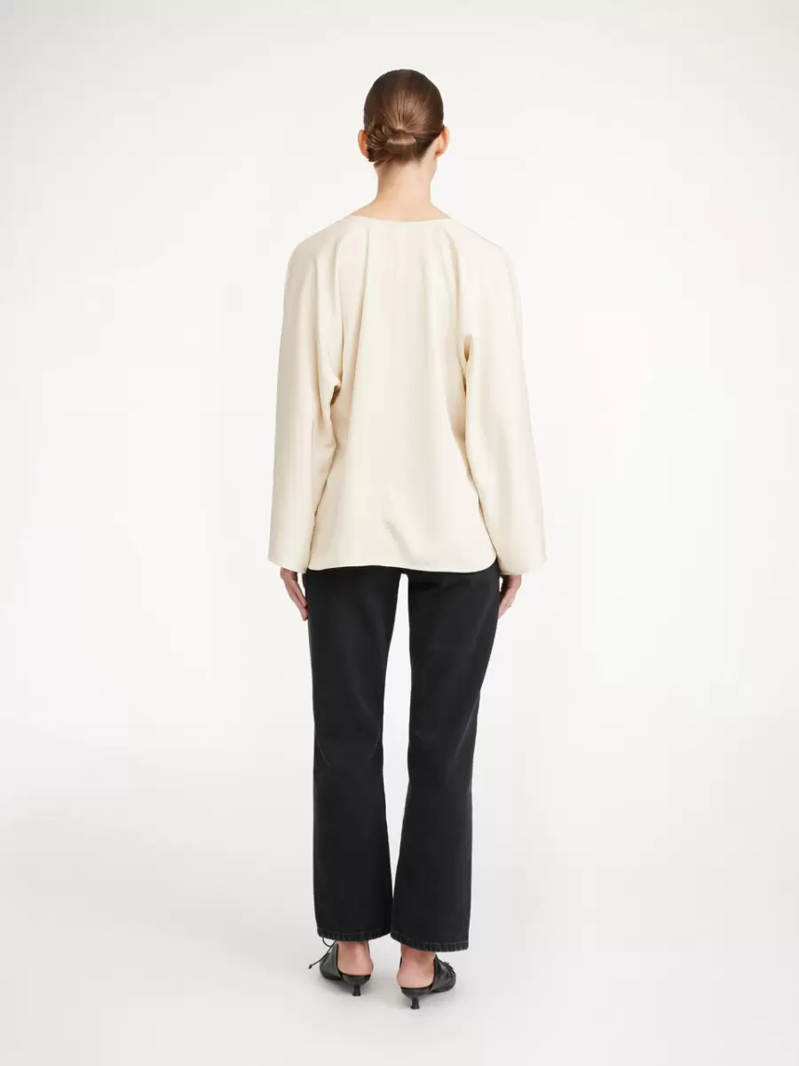 Skjorter Og Toppe Vanilla Cream Calias Bluse Kvinder By Malene Birger - 1