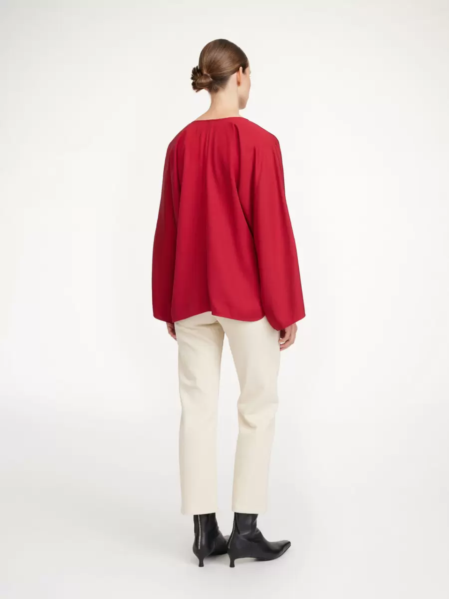 Kvinder By Malene Birger Calias Bluse Skjorter Og Toppe Jester Red - 1