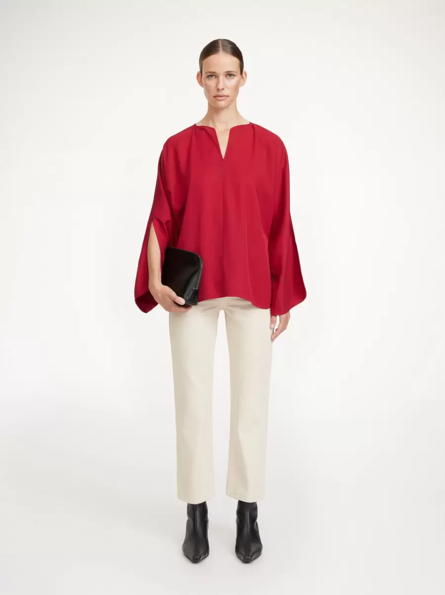 Kvinder By Malene Birger Calias Bluse Skjorter Og Toppe Jester Red