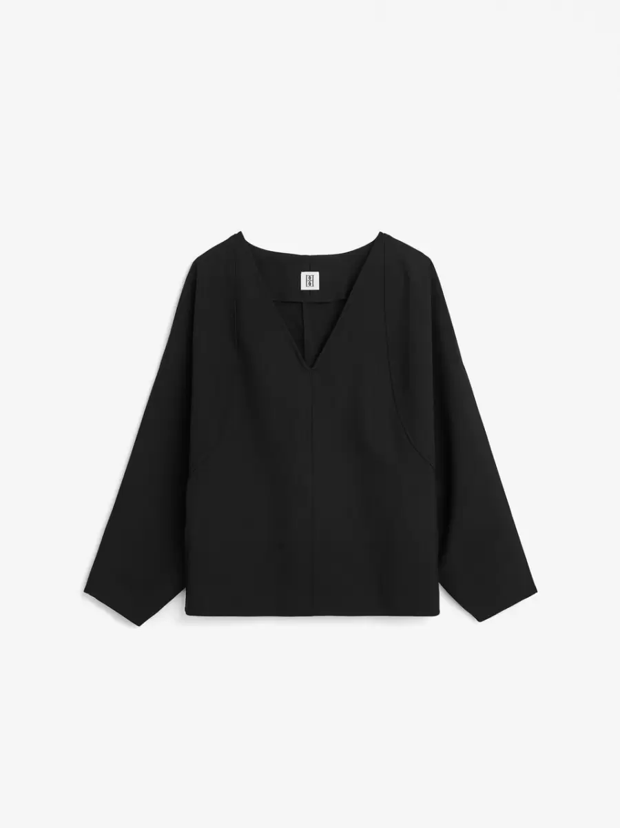 Skjorter Og Toppe Black Elya Bluse Kvinder By Malene Birger - 3