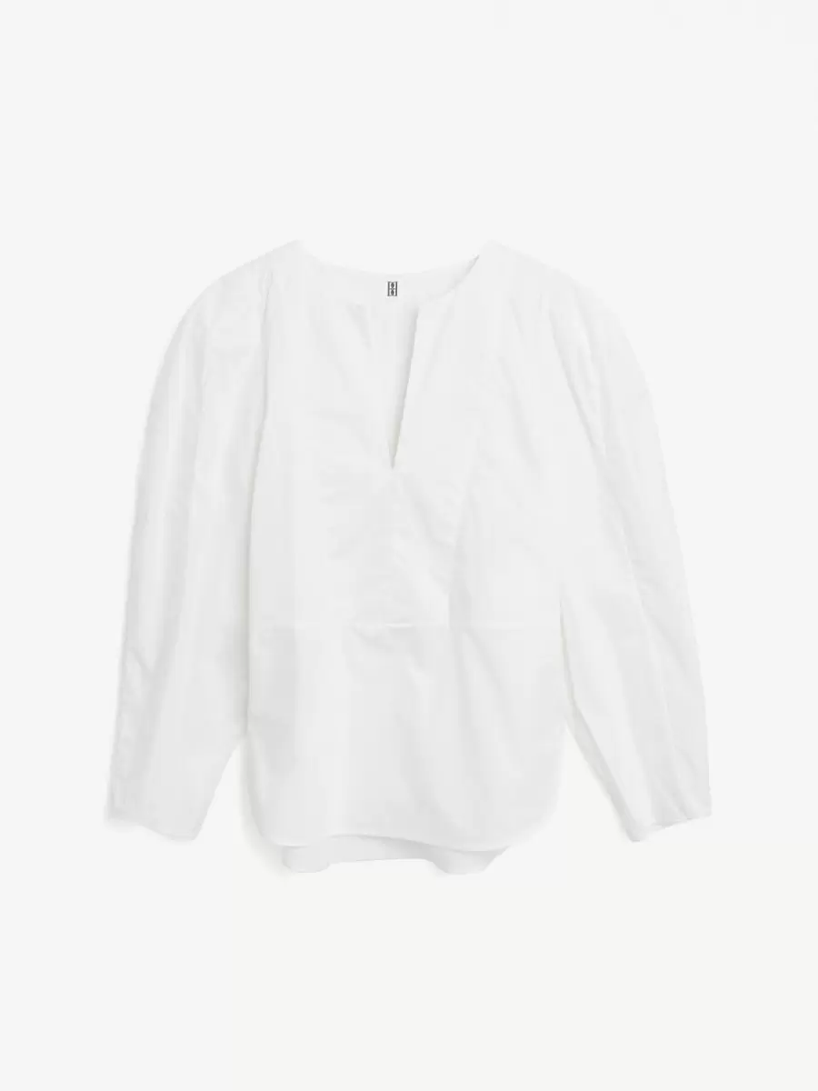 Emely Bluse Skjorter Og Toppe By Malene Birger Kvinder Pure White - 3