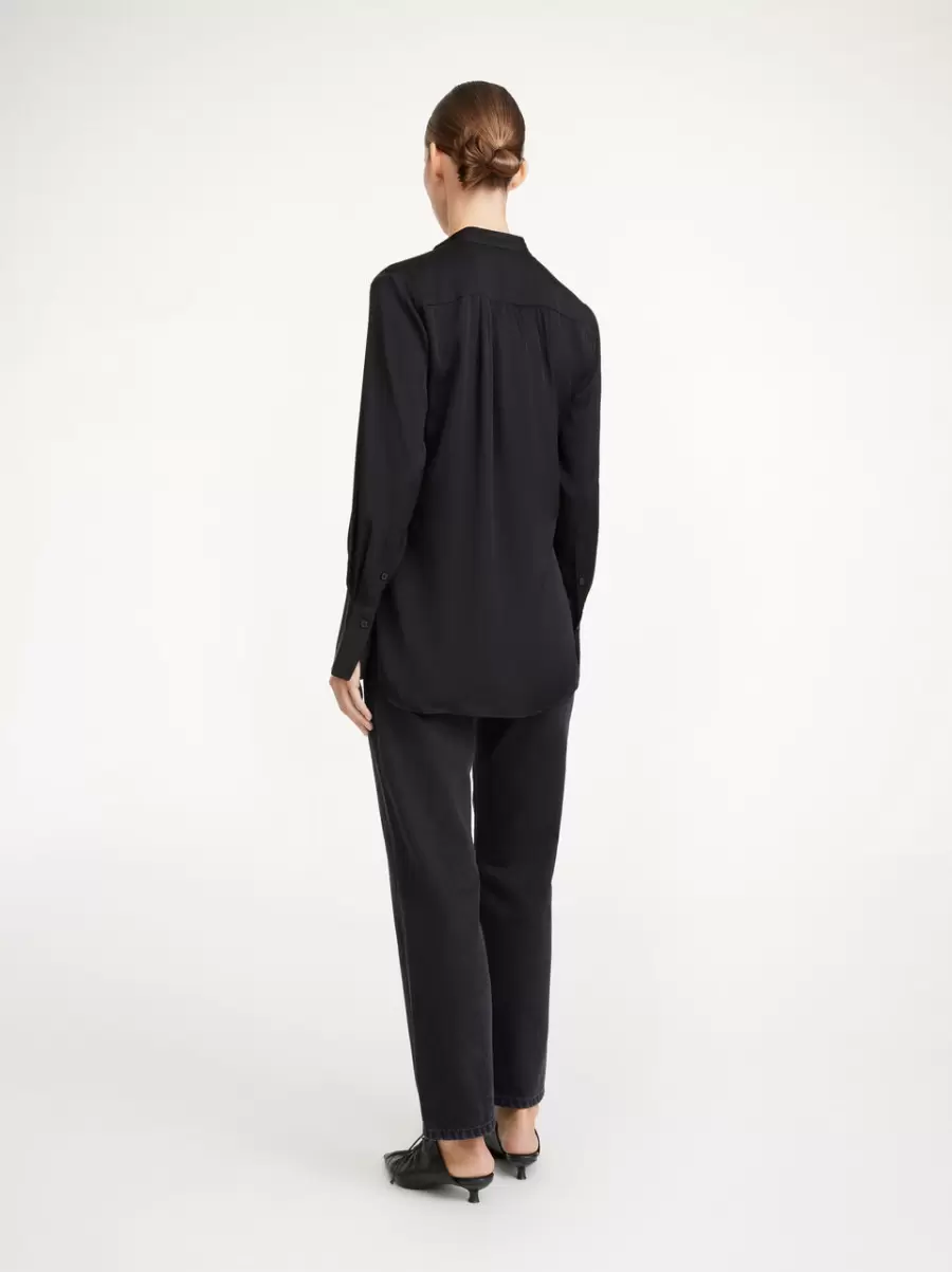 Skjorter Og Toppe Mabillon Silkeskjorte Black By Malene Birger Kvinder - 1