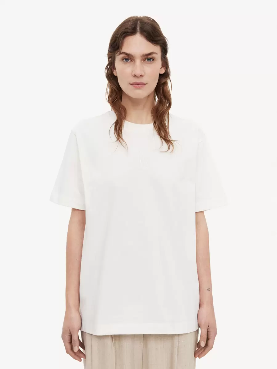 By Malene Birger T-Shirts Og Sweatshirts Soft White Fayeh T-Shirt I Bomuld Kvinder - 2