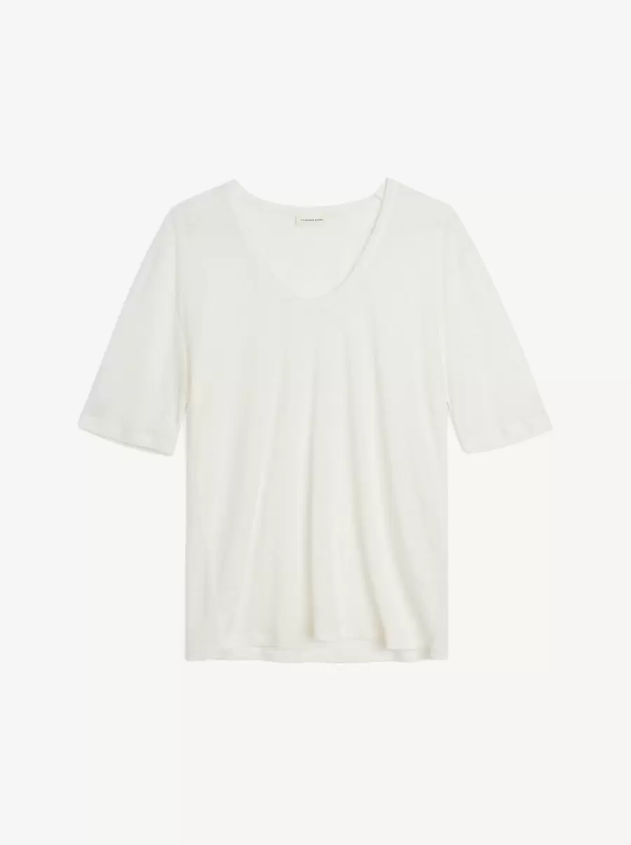 Soft White By Malene Birger T-Shirts Og Sweatshirts Kvinder Amaringa T-Shirt - 3