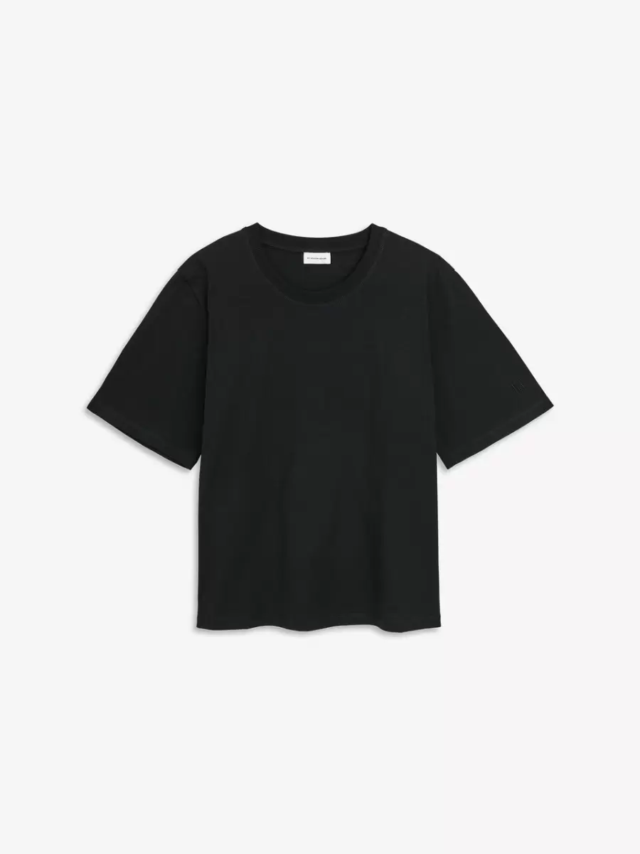 Hedil T-Shirt By Malene Birger Kvinder T-Shirts Og Sweatshirts Black - 3