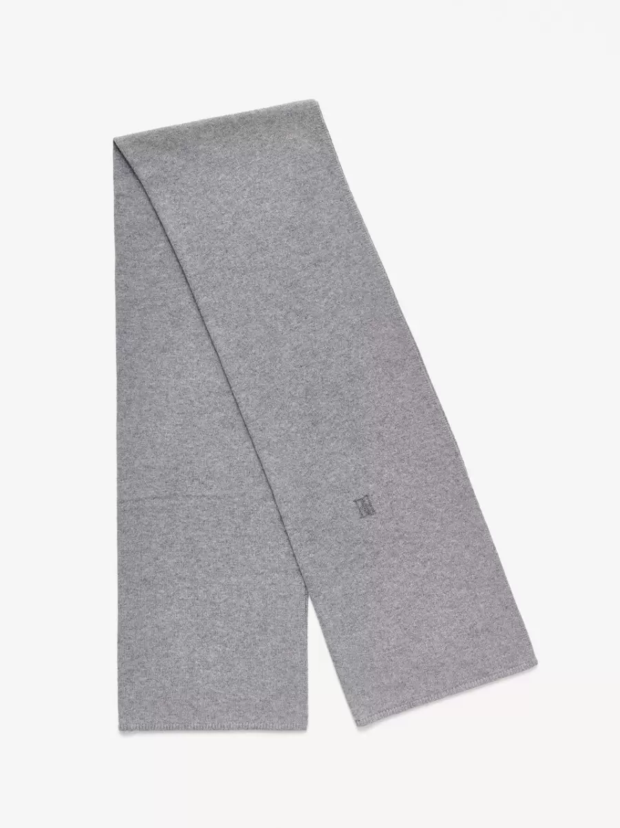 Kvinder Jackla Tørklæde Tørklæder By Malene Birger Grey Melange - 1