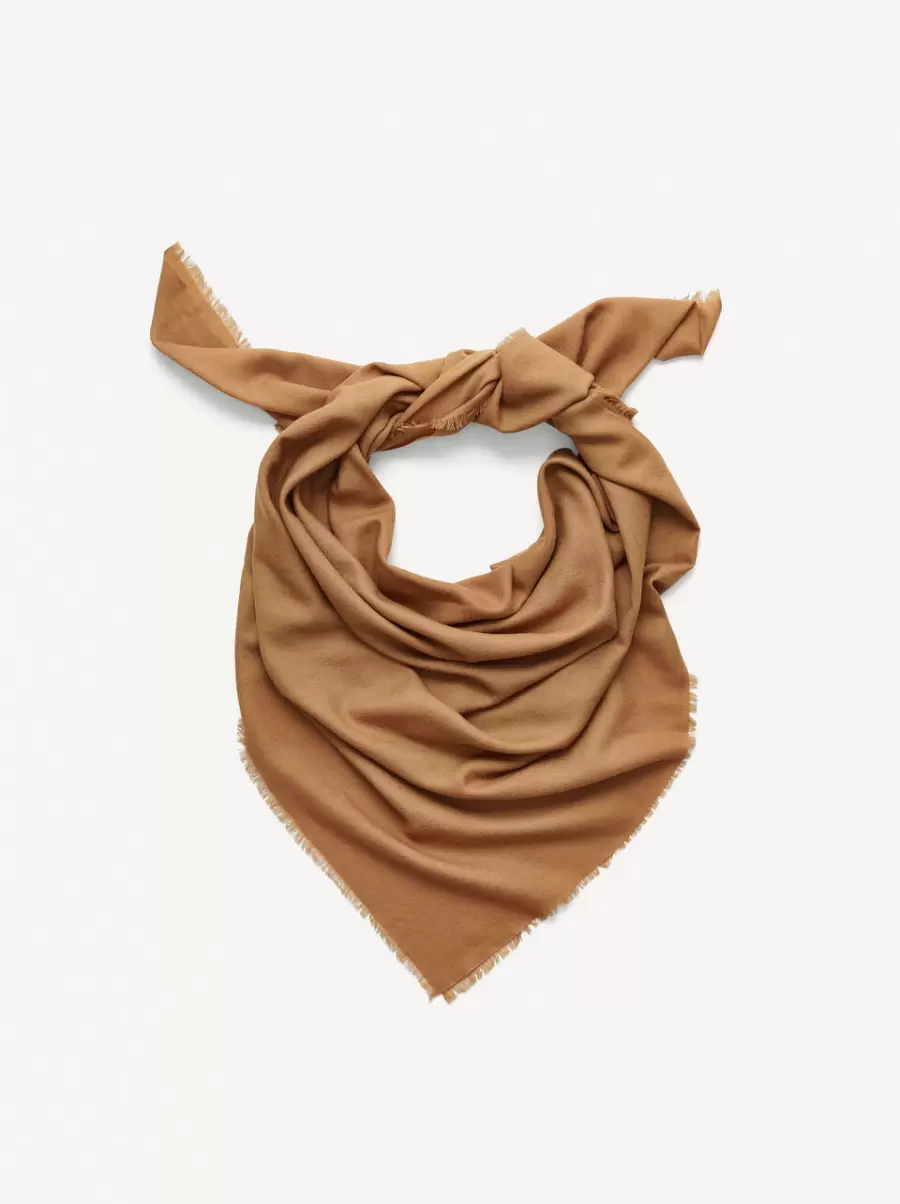 Saria Tørklæde I Uld Kvinder Tørklæder By Malene Birger Tobacco Brown - 1