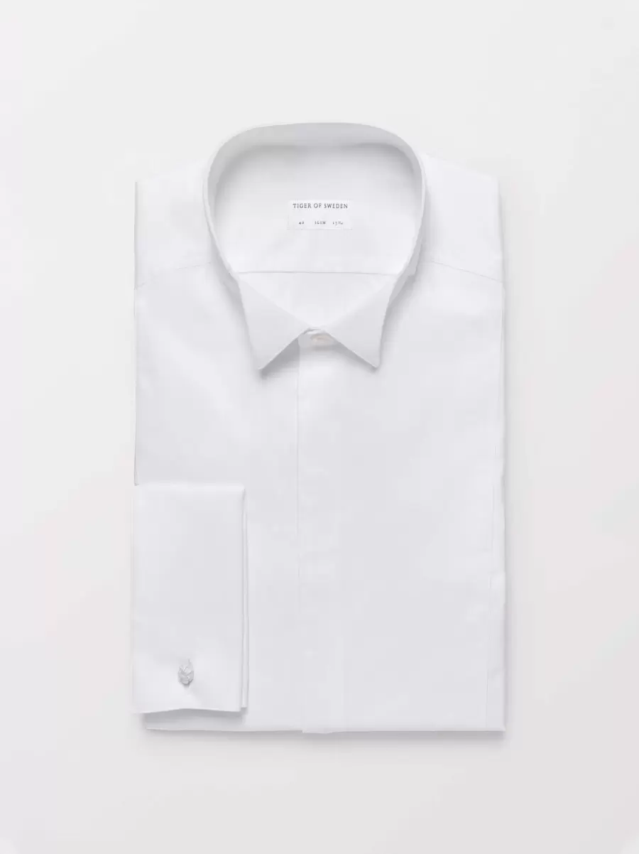 Pure White Bolin Shirt Aktivitetspris Skjorter Herre Tiger Of Sweden - 1