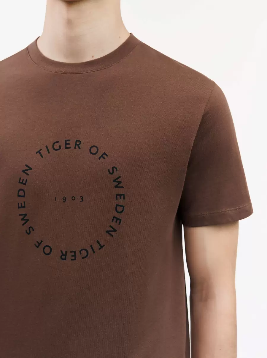 Tiger Of Sweden Herre Producent T-Shirts Golden Copper Dillan T-Shirt - 3
