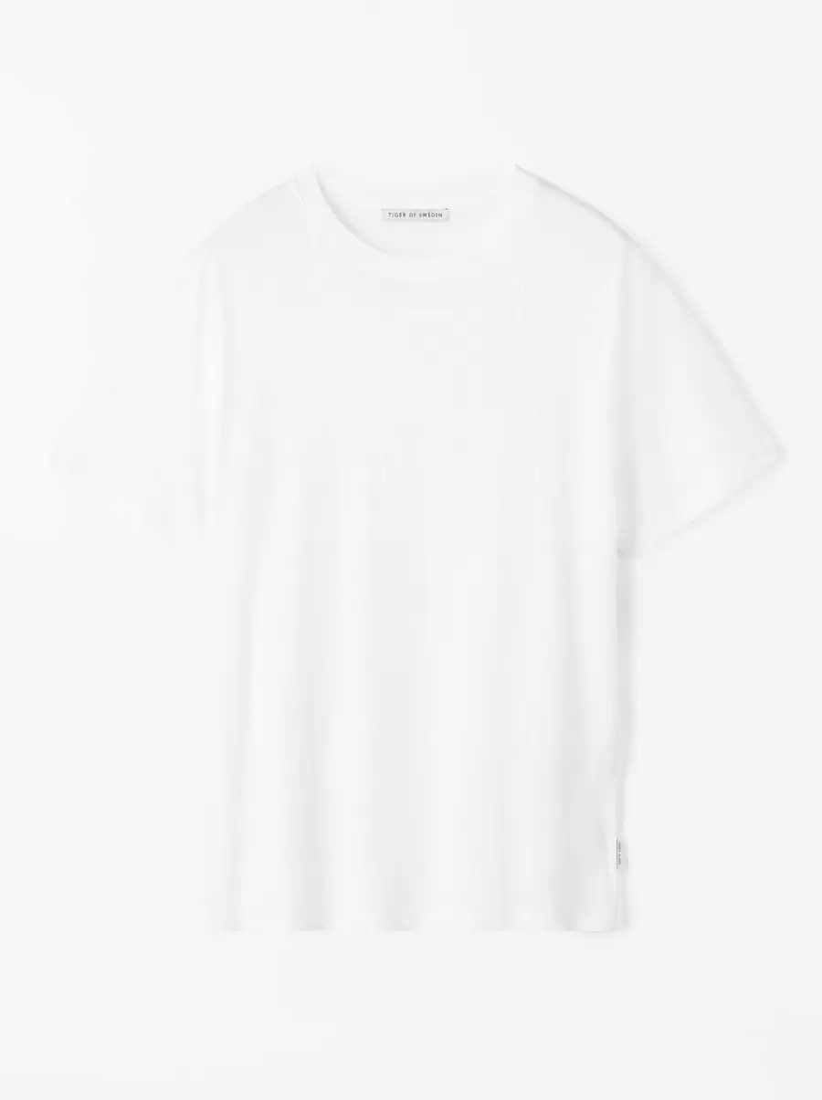 Tiger Of Sweden Klassisk Dillan T-Shirt Herre Bright White T-Shirts - 1