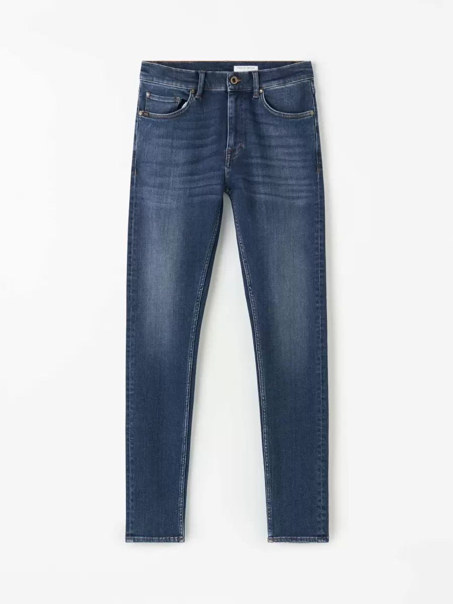 Herre Evolve Jeans Jeans Tiger Of Sweden Seneste Model Midnight Blue - 1