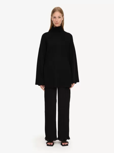 Black Camira Sweater Strik Kvinder By Malene Birger
