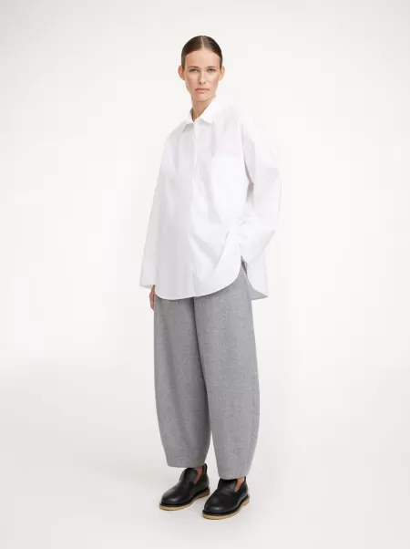 By Malene Birger Pure White Skjorter Og Toppe Kvinder Derris Skjorte