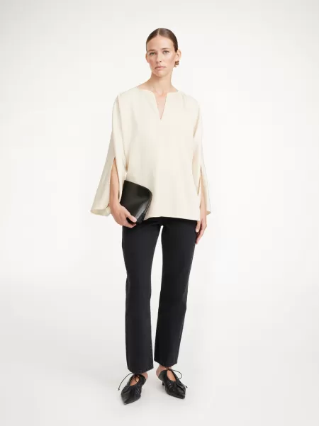 Skjorter Og Toppe Vanilla Cream Calias Bluse Kvinder By Malene Birger